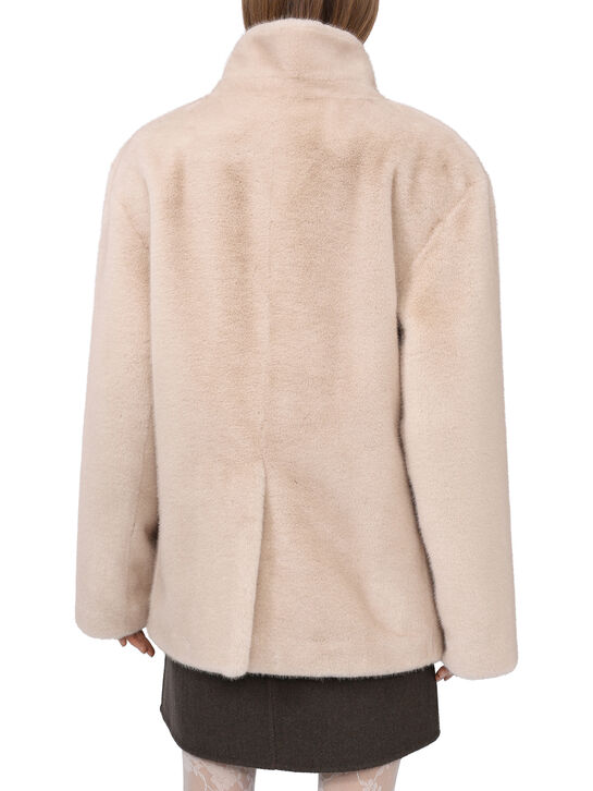 Пальто из эко-меха Flashin | Фото 5