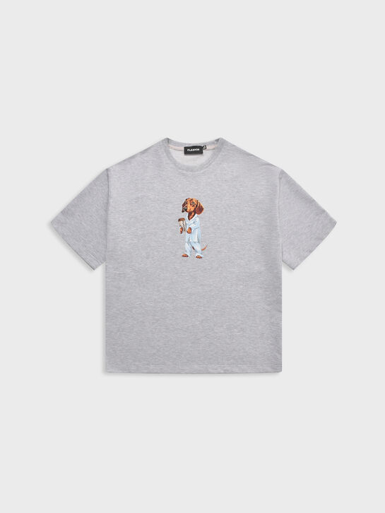 Футболка с принтом Таксы Flashin | Фото 1