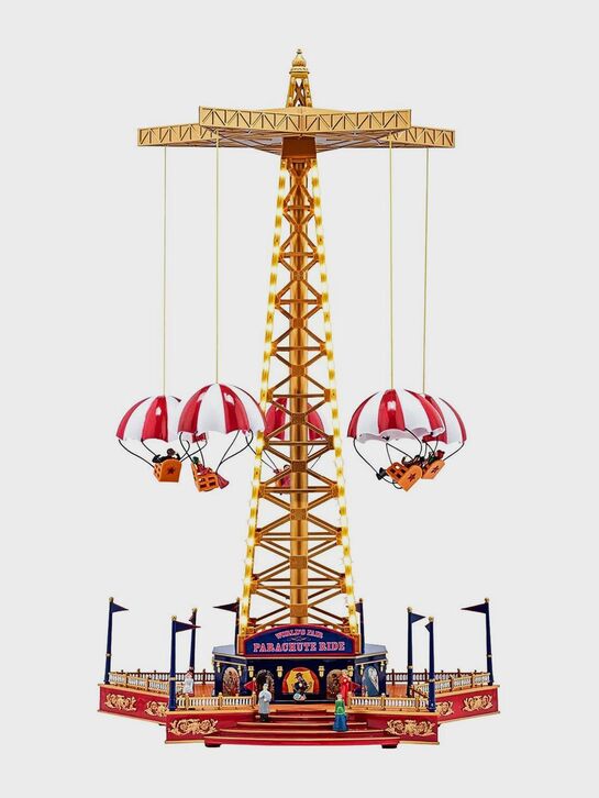 Новогодний сувенир &quot;Цепочная Карусель с парашютами&quot; Musicboxworld | Фото 2