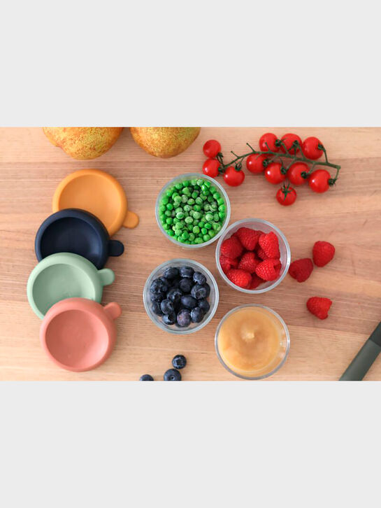 Набор стеклянных контейнеров с крышкой для хранения продуктов, 4 шт. 250 мл  BEABA | Фото 3