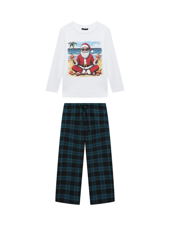 Пижама с принтом &quot;Дед Мороз на пляже&quot; Dan Maralex | Фото 1