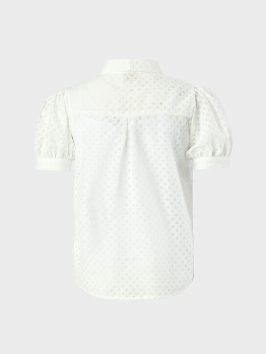 Блуза из шифона, белая Eirene | Фото 3