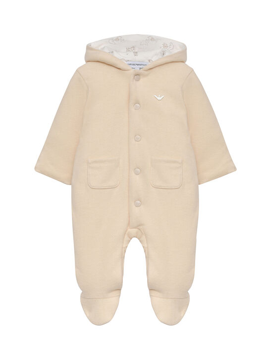 Комбинезон с капюшоном, кремовый Emporio Armani | Фото 1