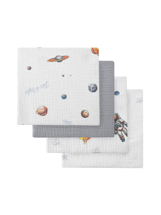 Пеленки-мини из муслина 60x60см, 4 шт Jan&Sofie | Фото 1