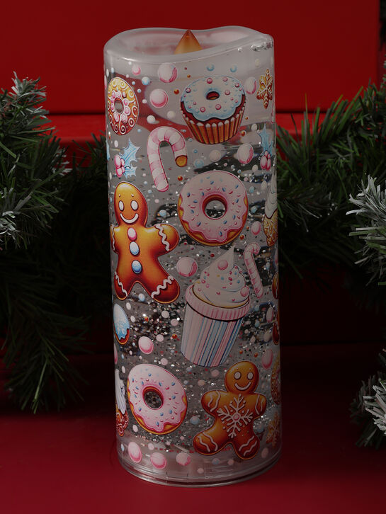 Светодиодная свеча водяная 8×8×20,5 см Timstor | Фото 4