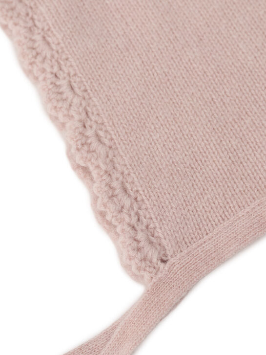 Чепчик кашемировый, розовый Oscar et Valentine | Фото 3