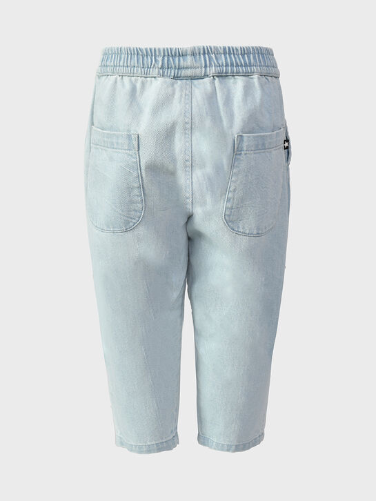 Джинсы с поясе на резинке, голубые Molo | Фото 2