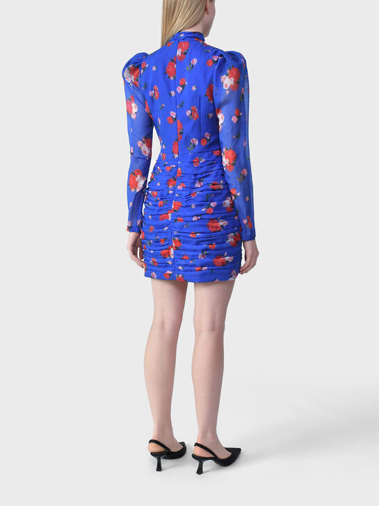 Платье Vienna с драпировкой, синее Roses & Lace | Фото 7