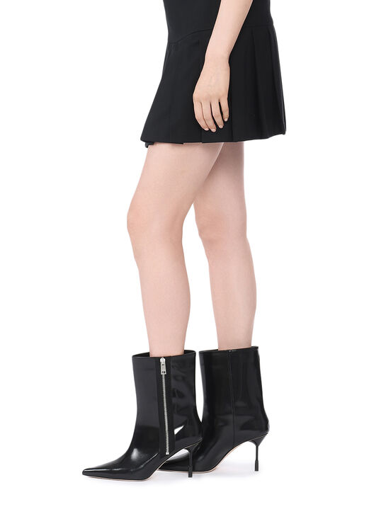 Ботильоны на шпильке с острым носом, черные MSGM | Фото 3