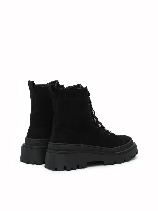 Ботинки замшевые, черные Jarrett | Фото 4