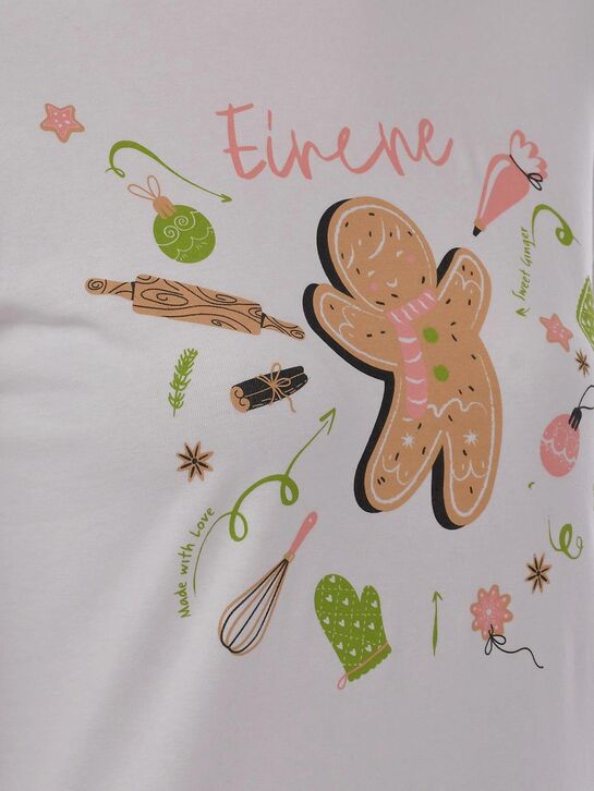 Пижама с принтом &quot;имбирный пряник&quot; Eirene | Фото 10