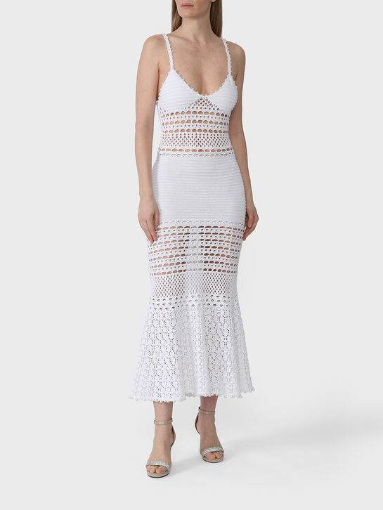 Платье макси на бретелях, белое Retrofete | Фото 3