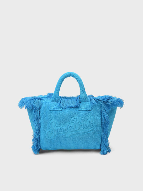 Сумка с бахромой, синяя Saint Barth | Фото 1