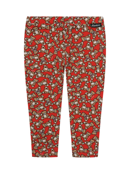 Леггинсы, сплошной принт мишки Moschino | Фото 1
