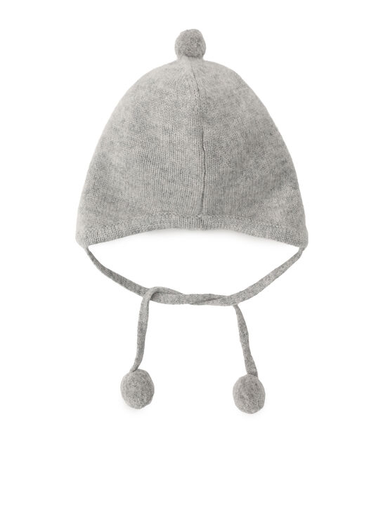 Шапка кашемировая, серая Oscar et Valentine | Фото 2
