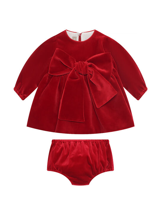 Платье с бантом, красное LaStupenderia | Фото 1