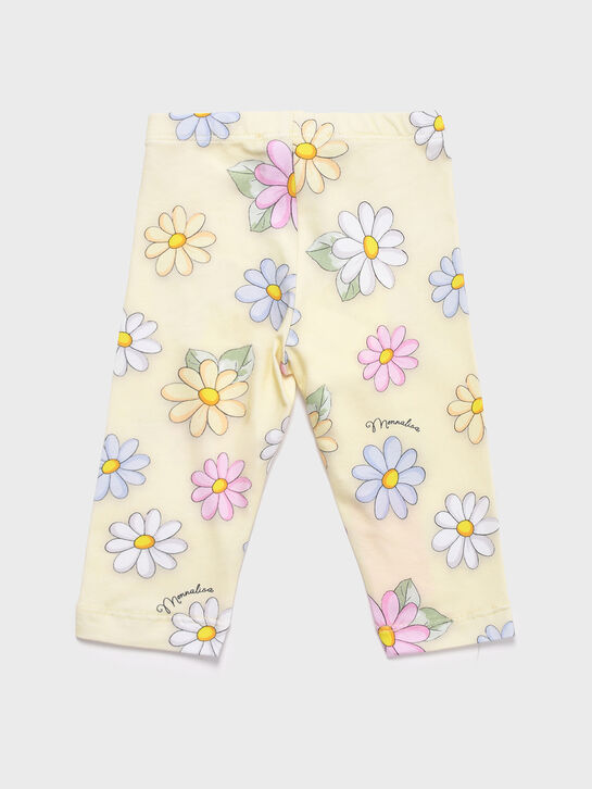 Леггинсы с цветочным принтом Monnalisa | Фото 2