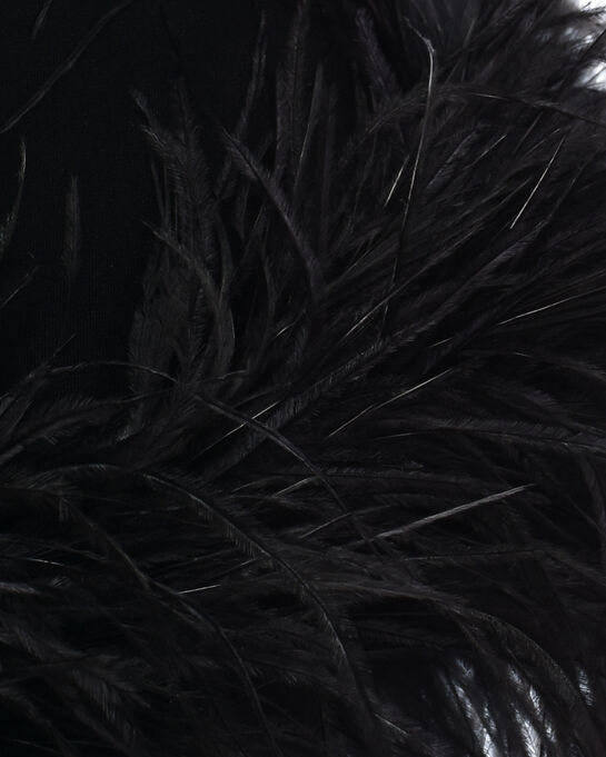 Платье-комбинация с декором из перьев ALINE | Фото 8