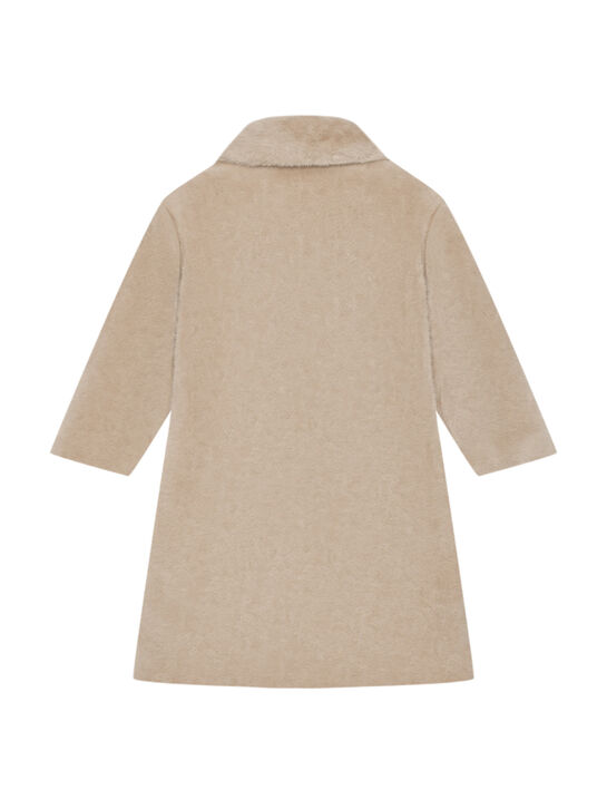 Шуба из эко-меха Monnalisa | Фото 3