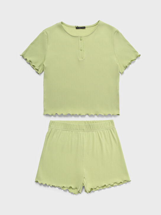 Комплект: футболка и шорты, светло-зеленый Dan Maralex | Фото 1