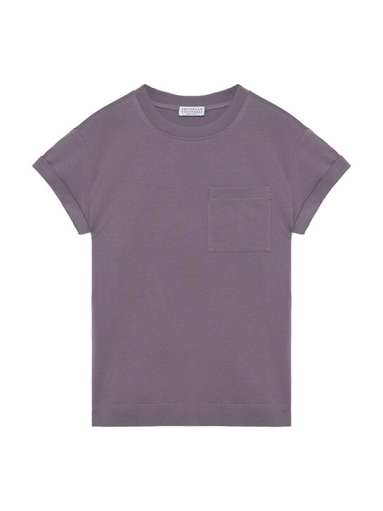 Футболка с карманом на груди Brunello Cucinelli | Фото 1