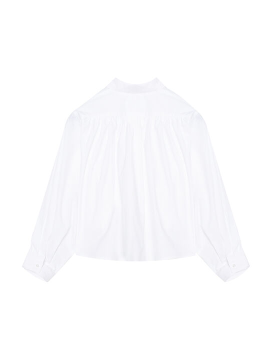 Рубашка с удлиненной спинкой, белая MM6 | Фото 2