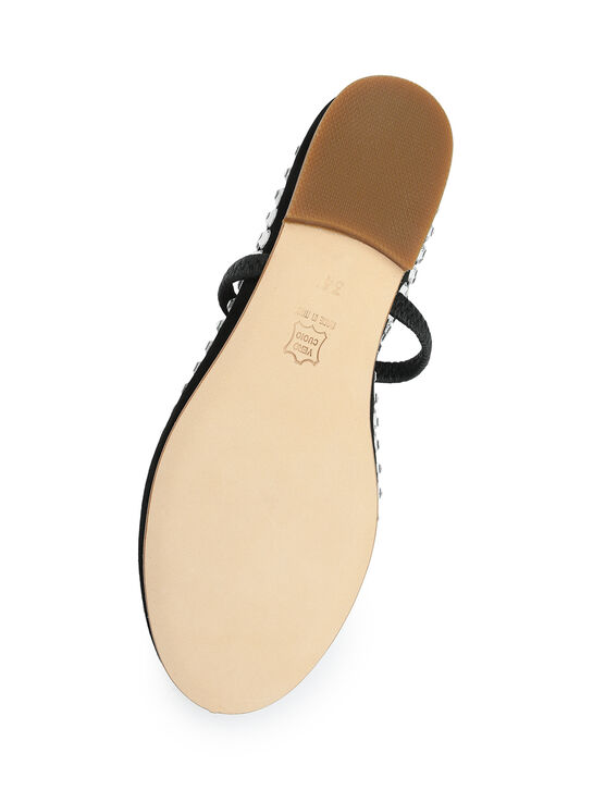 Туфли со стразами, черные Gallucci | Фото 6