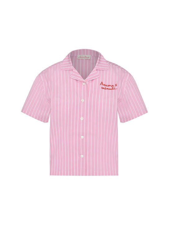 Рубашка в полоску, пижамный стиль Saint Barth | Фото 1