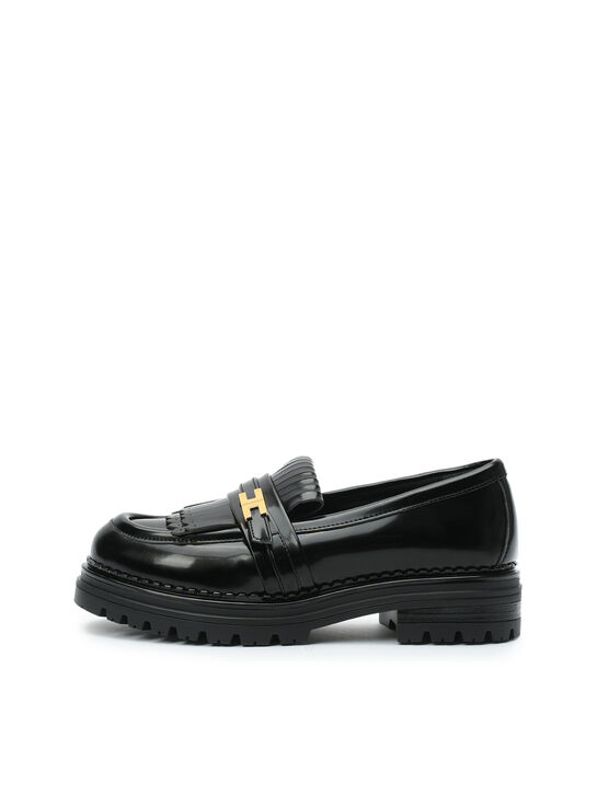 Лоферы лаковые черные Elisabetta Franchi | Фото 1