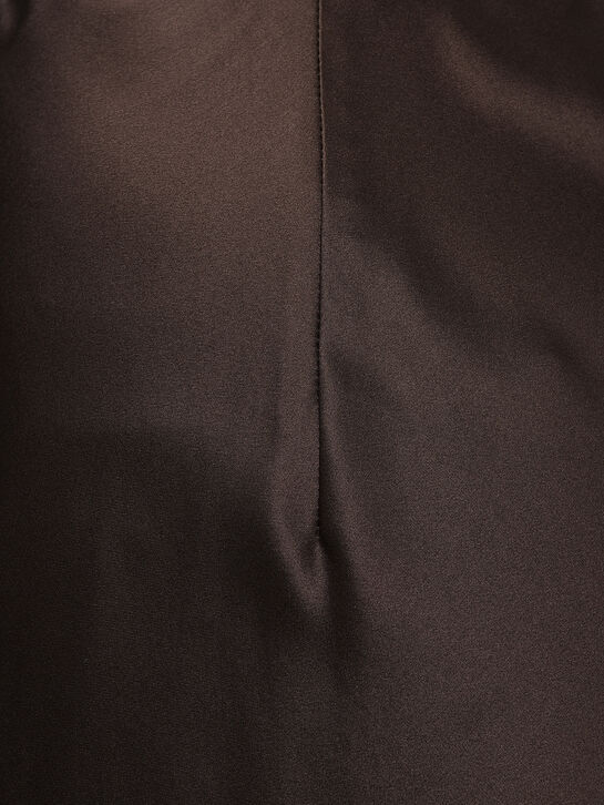 Юбка из шелка, коричневая Dorothee Schumacher | Фото 7