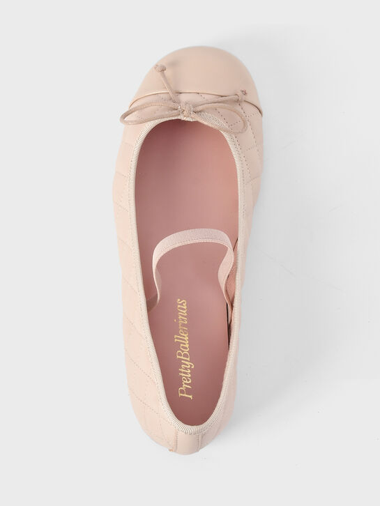 Туфли стеганые, кремовые Pretty Ballerinas | Фото 4