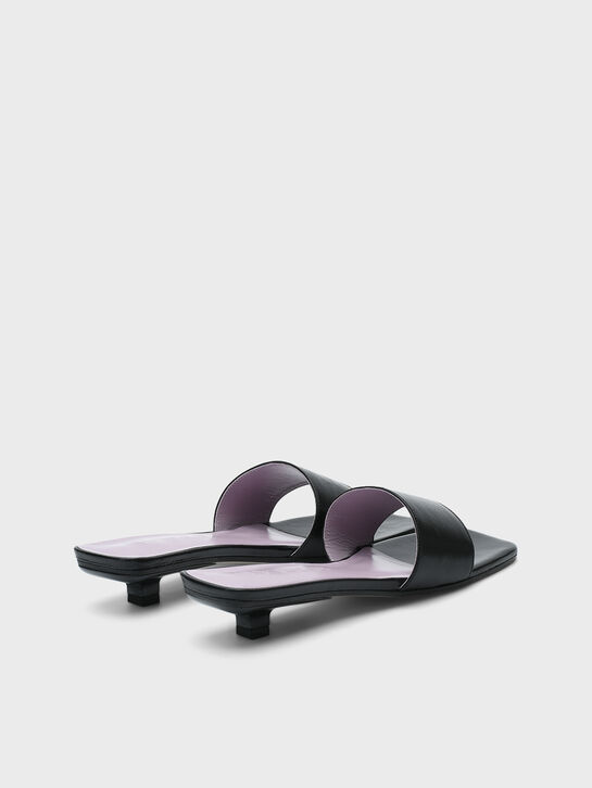 Мюли на каблуке, черные By Far | Фото 3