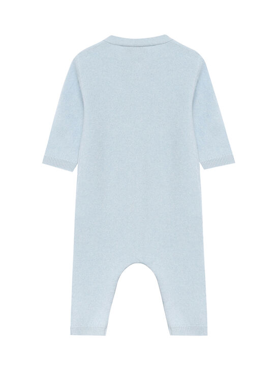 Комбинезон кашемировый, голубой Oscar et Valentine | Фото 2