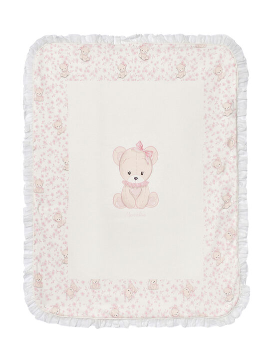 Одеяло с мишками и розами Monnalisa | Фото 3