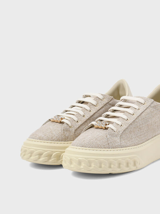 Кеды с лого на подошве Casadei | Фото 6