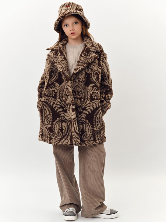 Шуба с принтом &quot;пейсли&quot; Etro | Фото 2