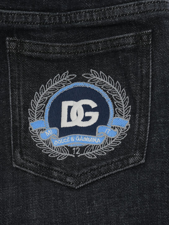Джинсы с поясом на кулиске Dolce&Gabbana | Фото 3