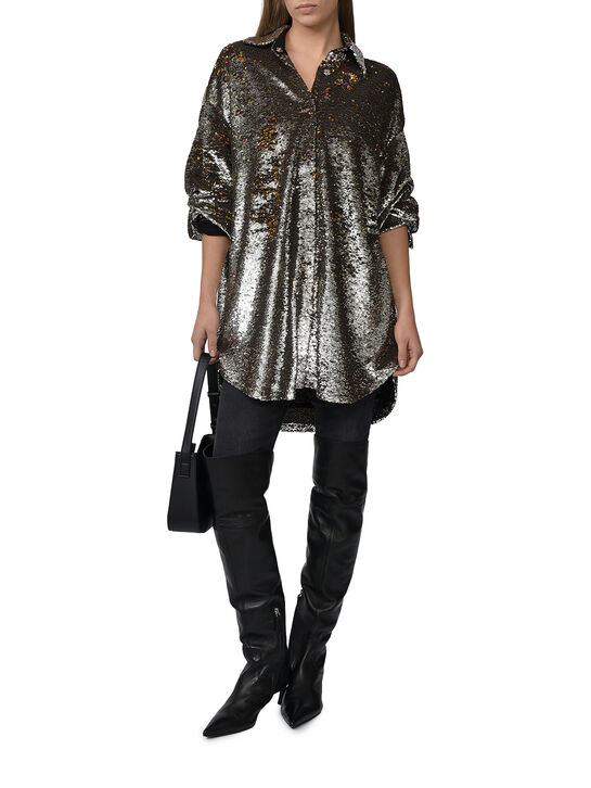 Рубашка в пайетках Flashin | Фото 4