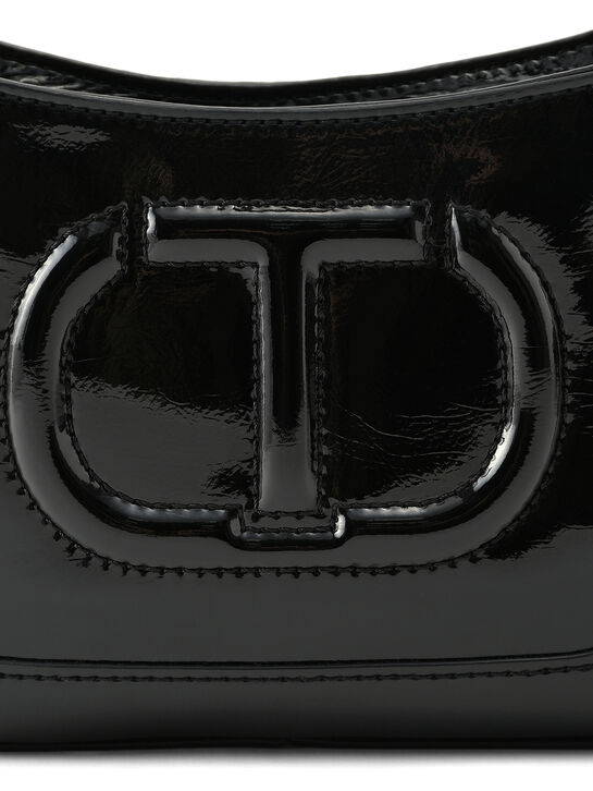 Сумка с лого в тон, черная TWINSET | Фото 6