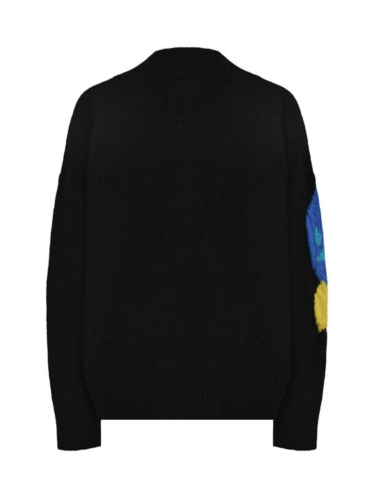 Кардиган с розами, интарсия Blumarine | Фото 6