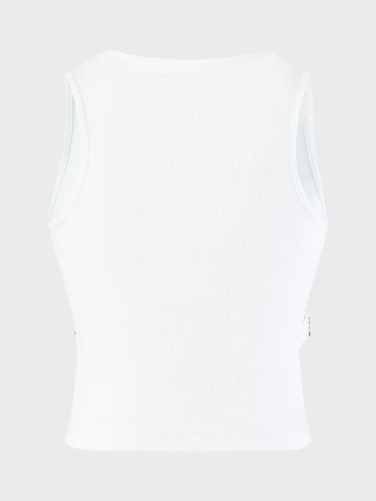 Топ с разрезами по бокам, белый Patrizia Pepe | Фото 3