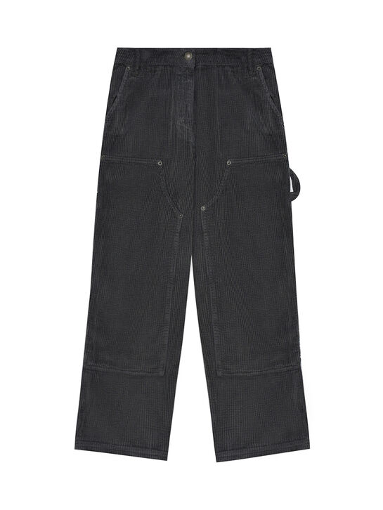 Брюки вельветовые, темно-серые MSGM | Фото 1