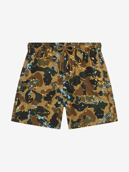 Шорты для купания, принт милитари Palm Angels | Фото 1