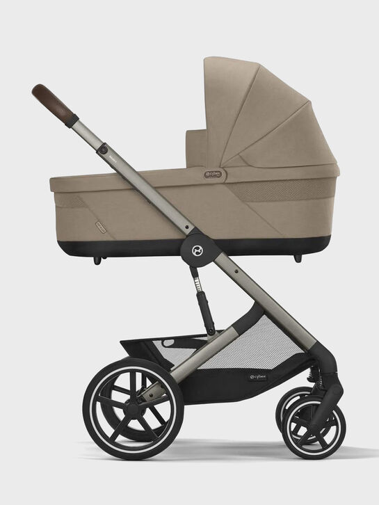 Коляска 3 в 1 Balios S Lux со спальным блоком Cot S и автокреслом Aton B2 i-Size, бежевая CYBEX | Фото 6