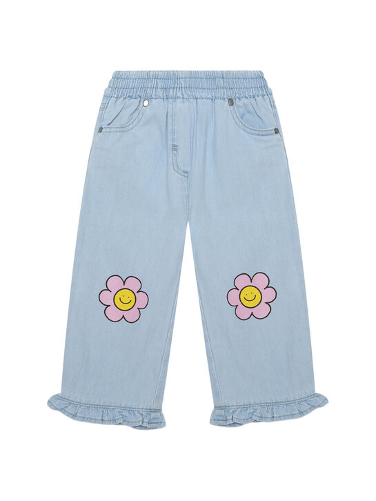 Джинсы с цветочным принтом Stella McCartney | Фото 1