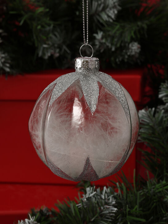 Елочные подвески Шары с серебристыми блестками, 8 см Goodwill | Фото 5