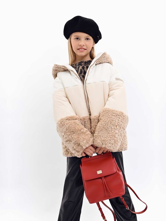 Рюкзак с золотым лого, красный Dolce&Gabbana | Фото 2