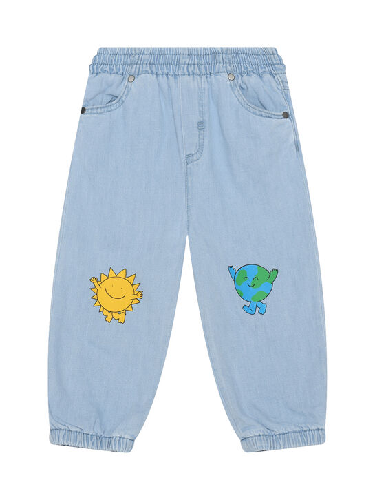 Джинсы с ярким принтом Stella McCartney | Фото 1