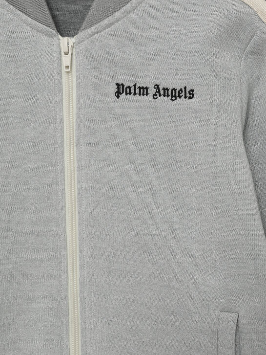 Куртка спортивная на молнии с лампасами Palm Angels | Фото 3