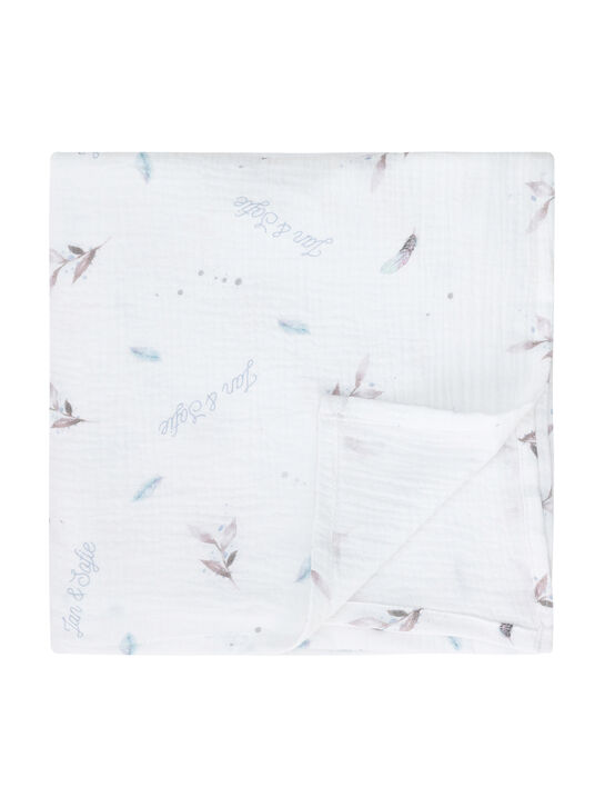 Комплект из 3 пеленок с принтом совы, 120х120 см Jan&Sofie | Фото 2